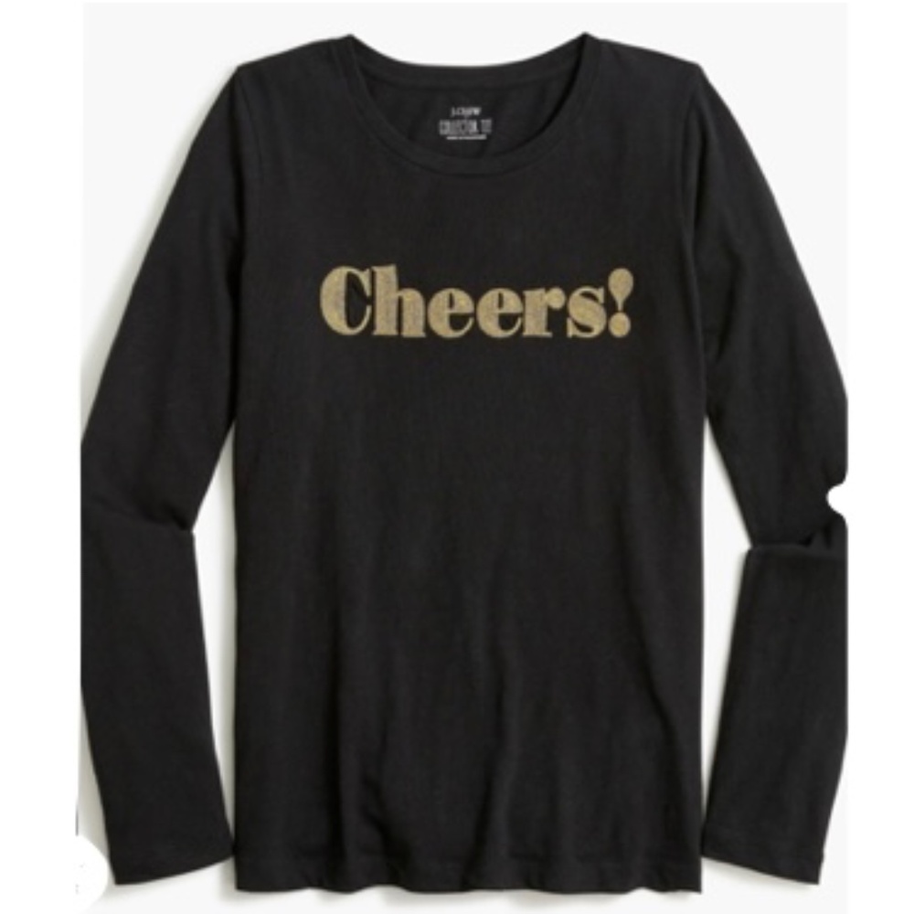 J. CREW “CHEERS!” Long Sleeve! *COLLECTOR TEE*‎